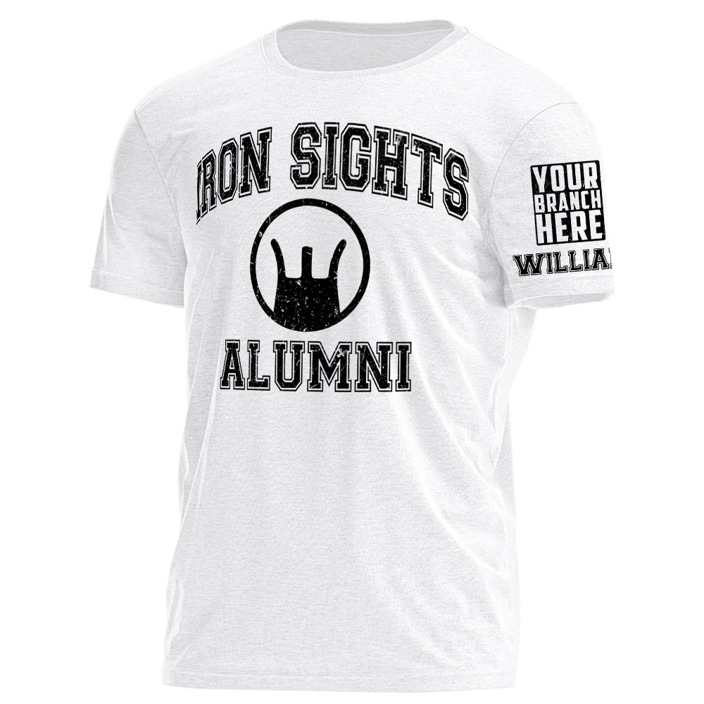 Prime T-Shirt Iron Sights Alumni Personalized Grunge Style Shirt For Veteran H2511