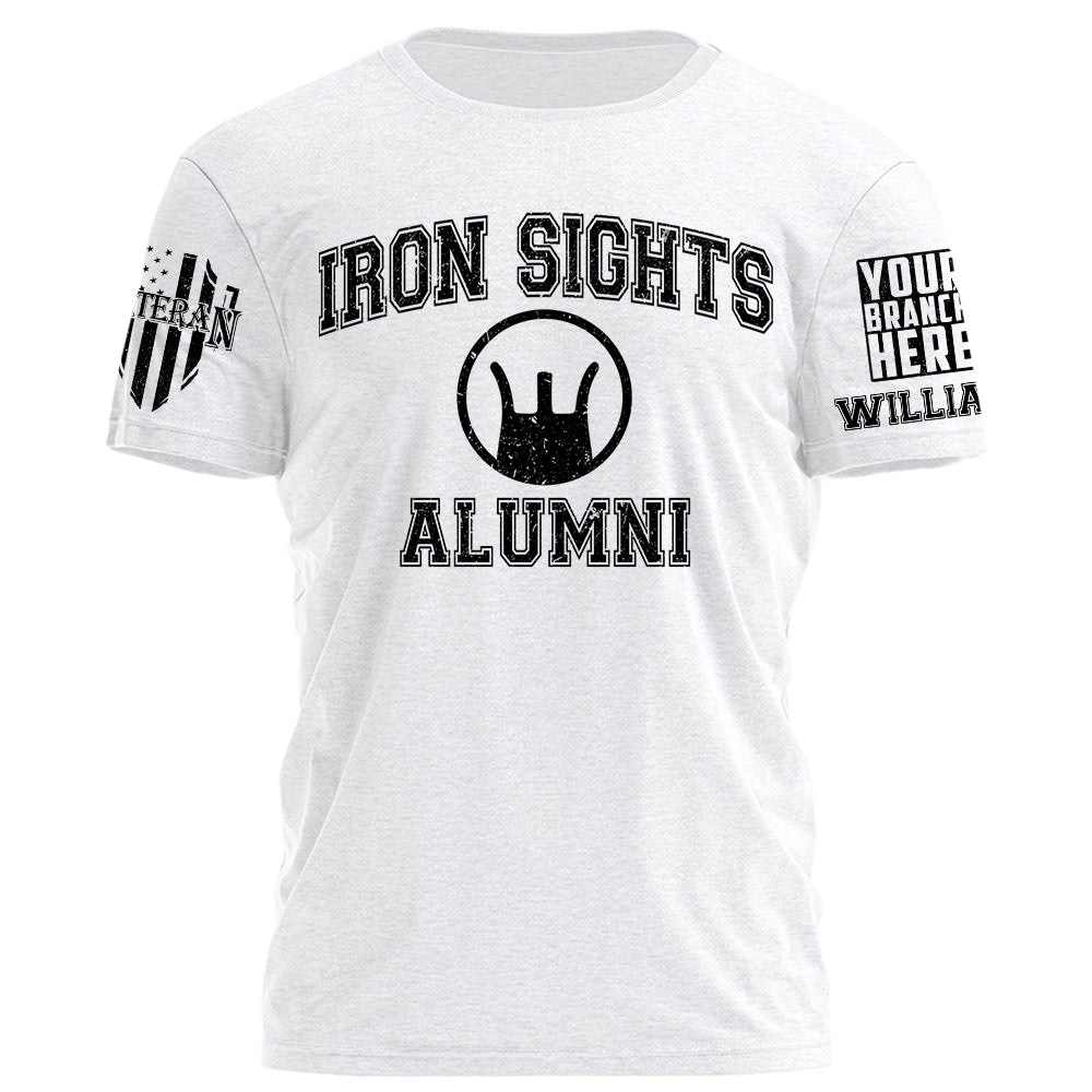 Prime T-Shirt Iron Sights Alumni Personalized Grunge Style Shirt For Veteran H2511