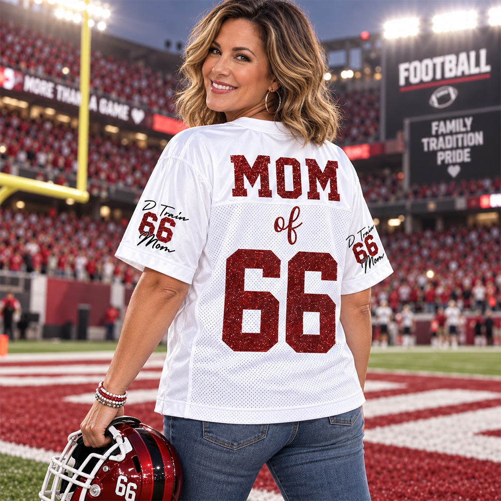 I'll Always Be Your Biggest Fan - Personalized  Football Jersey For Football Family Custom Player Clipart NA04 Hv01