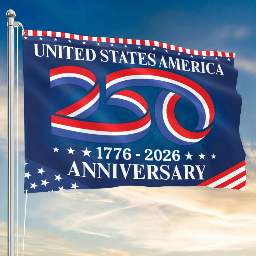 United States 250th Of Freedom Anniversary House Flag H2511 Trna