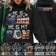 He Is Not Just A Soldier He Is My Son Custom Shirt For Proud Mom Dad Military Family Shirt H2511 Trna