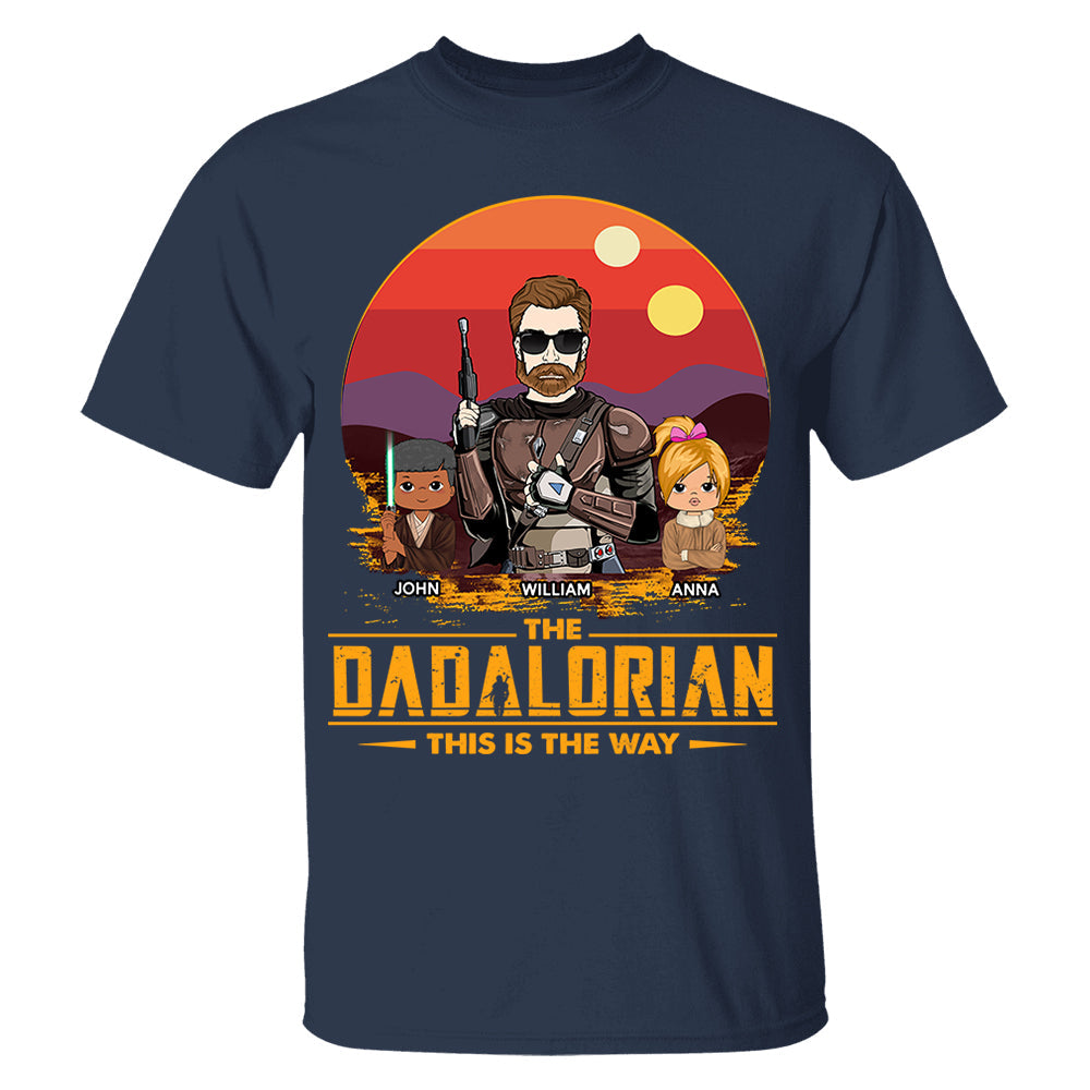 The Dadalorian This Is The Way Custom Shirt Gift For Dad, Gift For Him