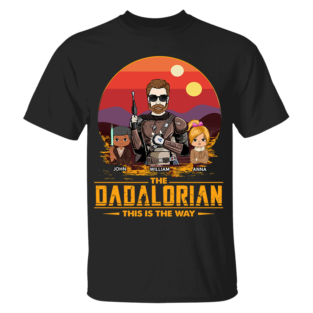 The Dadalorian This Is The Way Custom Shirt Gift For Dad, Gift For Him