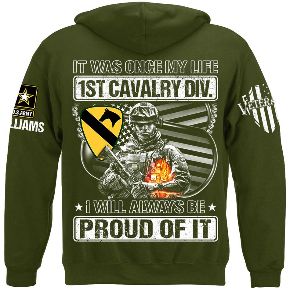 Personalized Shirt It Was Once My Life US Veteran I Will Always Be Proud Of It Shirt For Veteran Dad Grandpa H2511 Trna