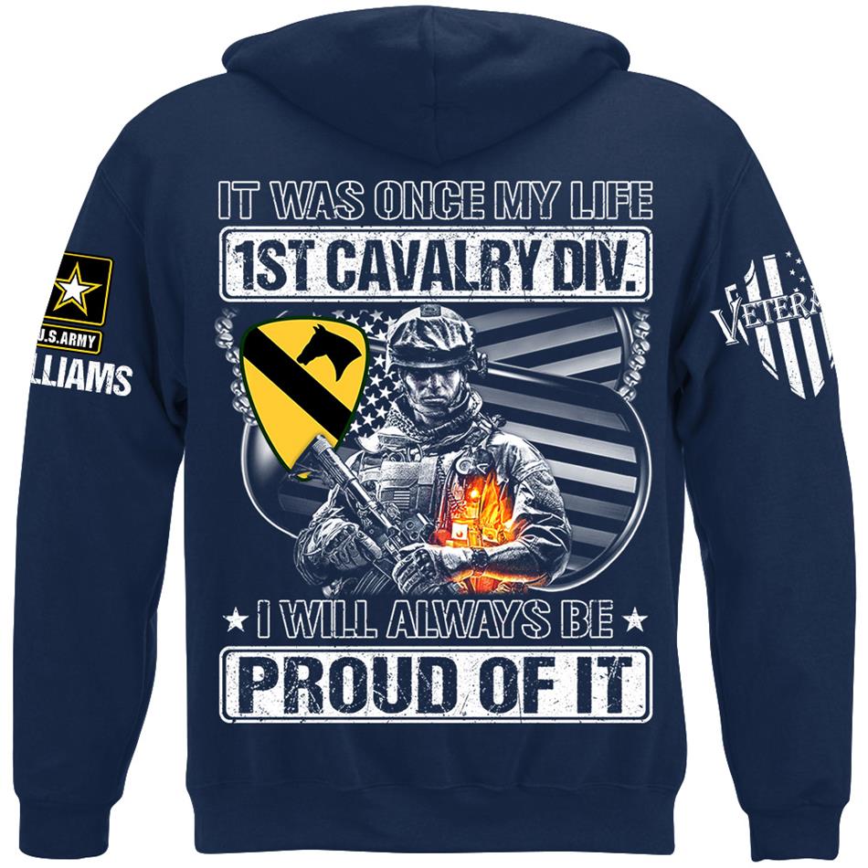 Personalized Shirt It Was Once My Life US Veteran I Will Always Be Proud Of It Shirt For Veteran Dad Grandpa H2511 Trna