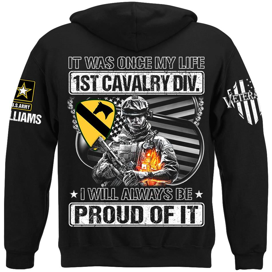 Personalized Shirt It Was Once My Life US Veteran I Will Always Be Proud Of It Shirt For Veteran Dad Grandpa H2511 Trna