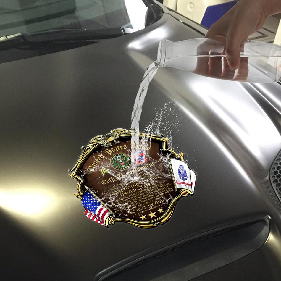 US Military Veteran Oath of Enlistment Custom Car Decal Gift For Veterans Proud Car Decal Sticker H2511 Trna