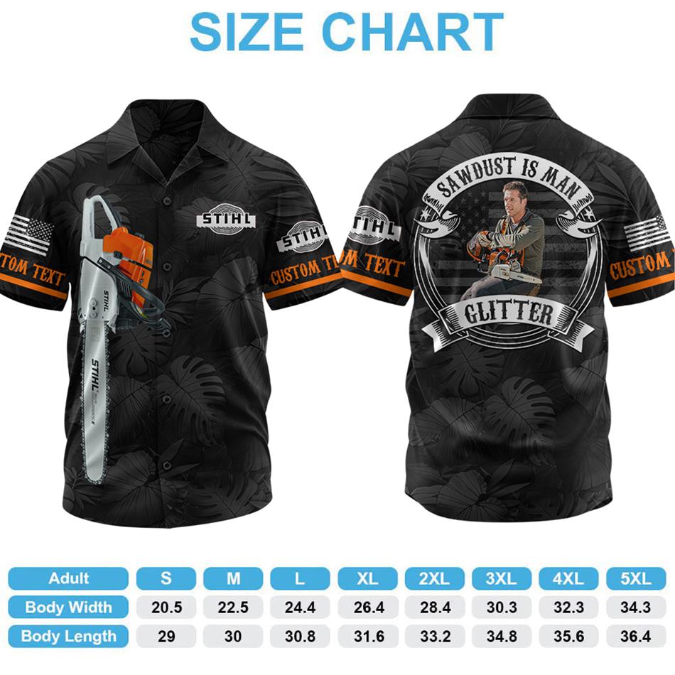 Sawdust Is Man Glitter Custom Hawaiian Shirt For Sawmachine Loved H2511 Trna