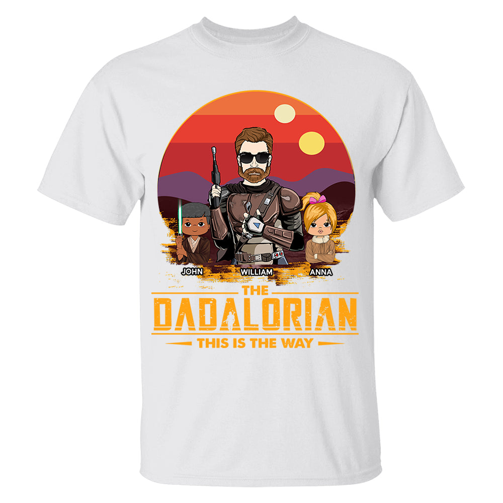 The Dadalorian This Is The Way Custom Shirt Gift For Dad, Gift For Him