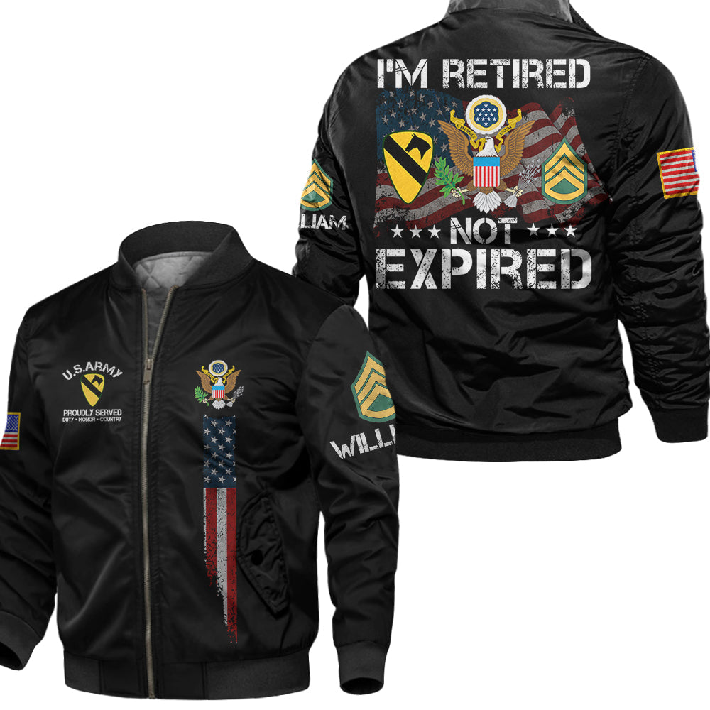 I'm Retired Not Expired Personalized All Over Print Shirt For Veteran H2511