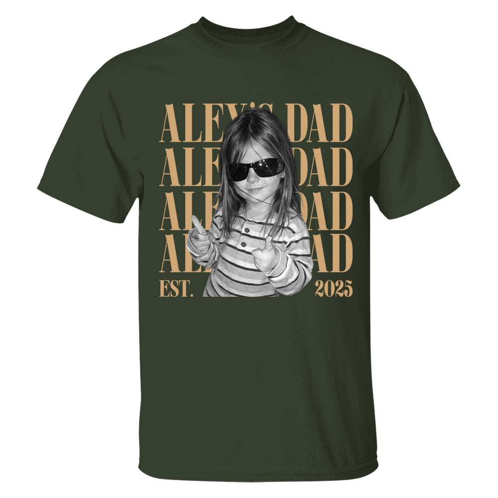 Classic Custom Dad Vintage Photo Shirt: Personalized Fathers Day Shirt With Kids Photo, Funny Dad Shirt, Best Dad Ever Shirt, New Dad Gift T24
