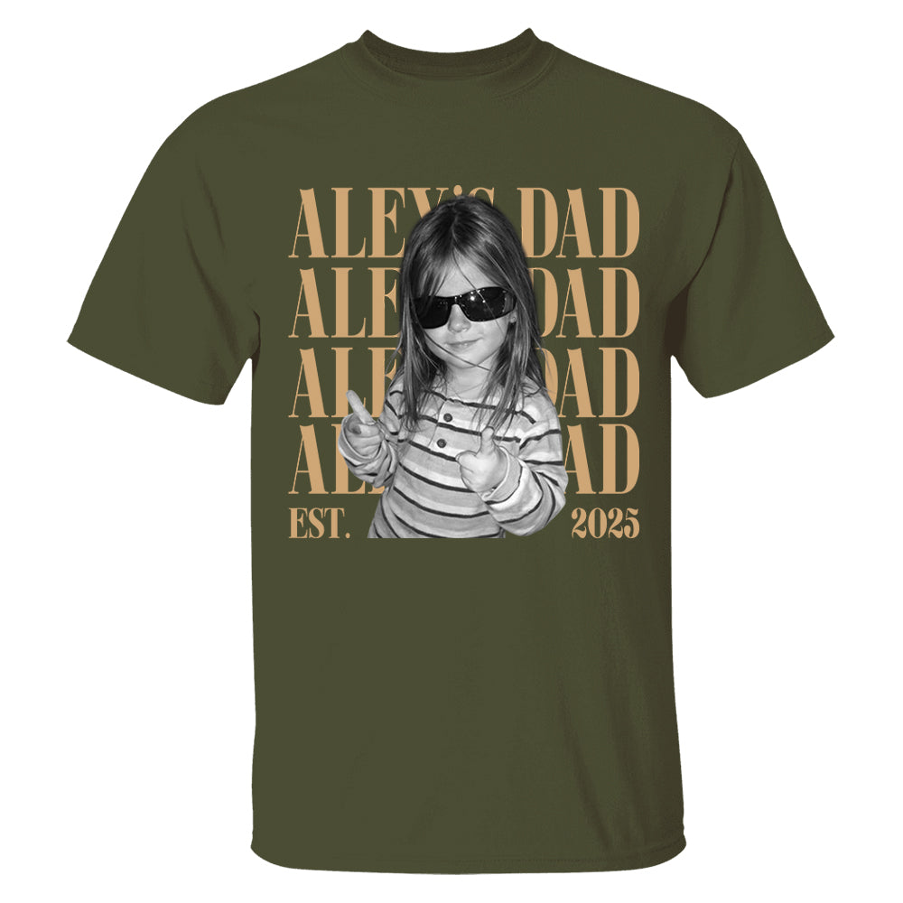 Classic Custom Dad Vintage Photo Shirt: Personalized Fathers Day Shirt With Kids Photo, Funny Dad Shirt, Best Dad Ever Shirt, New Dad Gift T24
