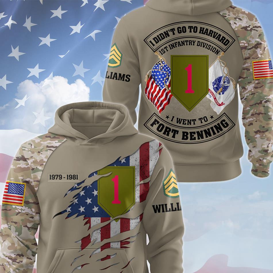 I Didn't Go To Harvard I Went To Fort Benning Custom Military Base Division All Over Print Shirt For Veteran Veterans Day Gift H2511 Trna