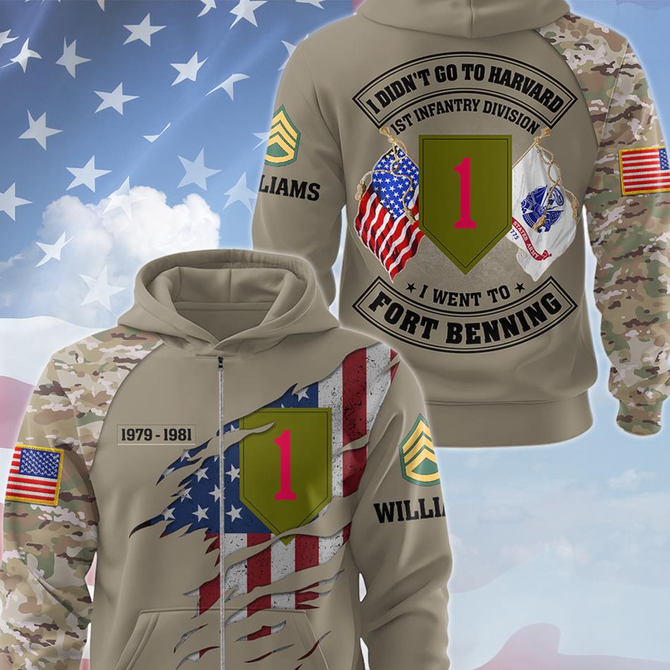 I Didn't Go To Harvard I Went To Fort Benning Custom Military Base Division All Over Print Shirt For Veteran Veterans Day Gift H2511 Trna
