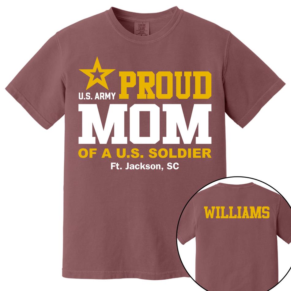 Proud Mom Of A US Soldier Shirt For Proud Mom Dad Custom Graduate Picture Shirt Military Family Matching Shirt H2511 Trna