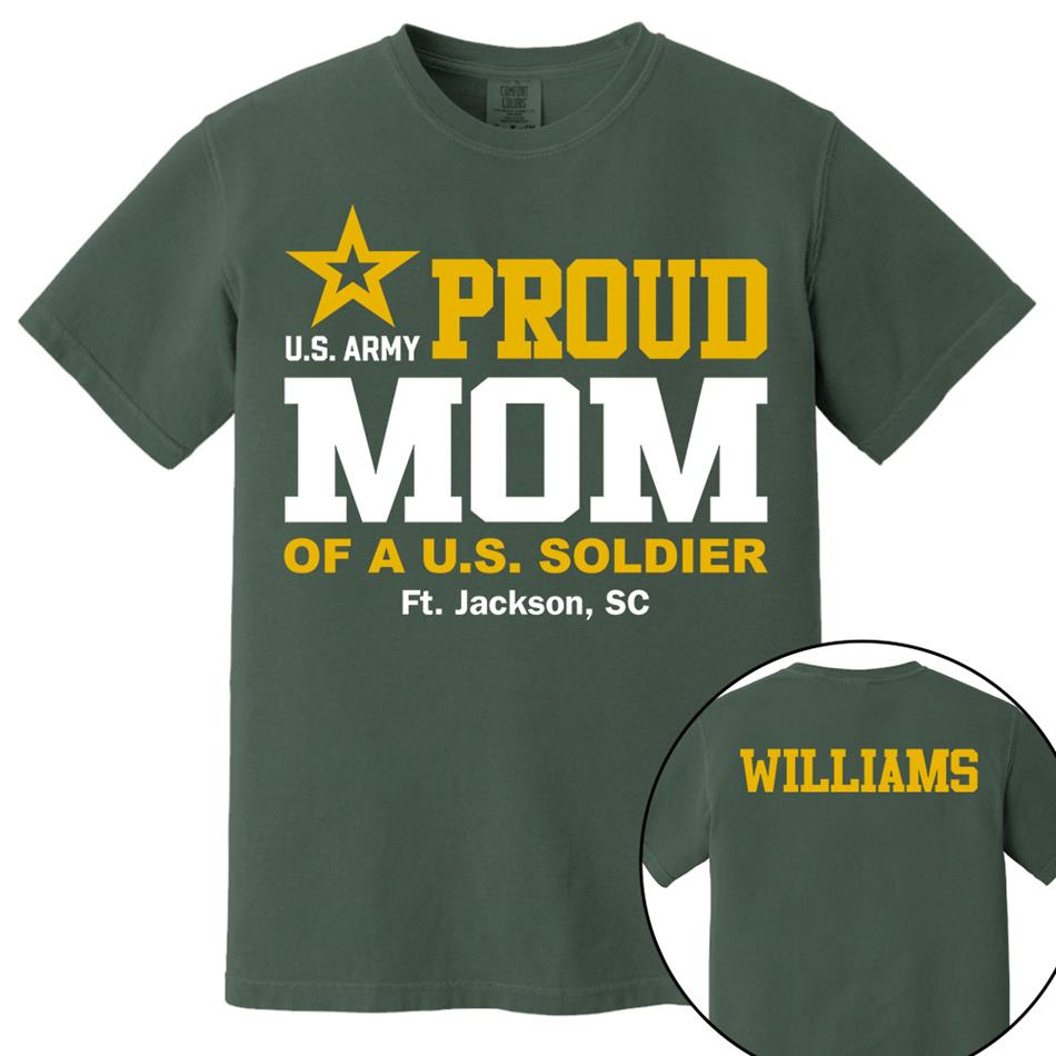 Proud Mom Of A US Soldier Shirt For Proud Mom Dad Custom Graduate Picture Shirt Military Family Matching Shirt H2511 Trna
