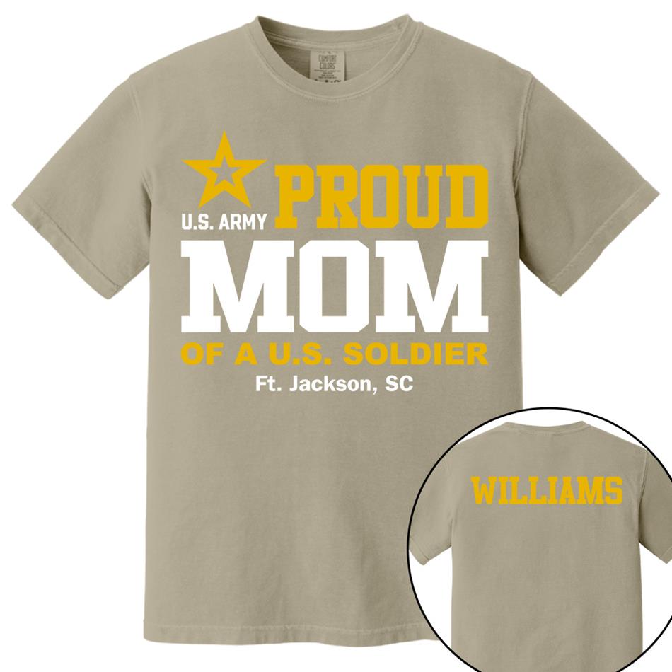 Proud Mom Of A US Soldier Shirt For Proud Mom Dad Custom Graduate Picture Shirt Military Family Matching Shirt H2511 Trna