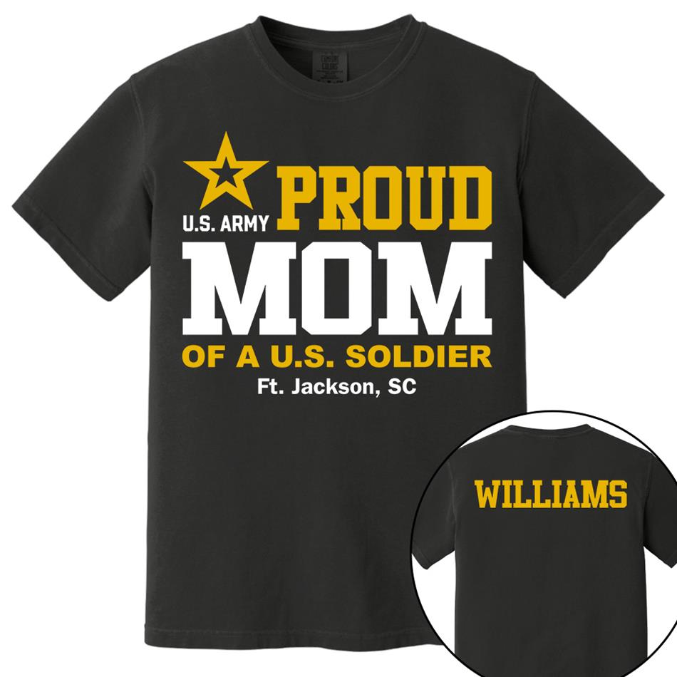 Proud Mom Of A US Soldier Shirt For Proud Mom Dad Custom Graduate Picture Shirt Military Family Matching Shirt H2511 Trna