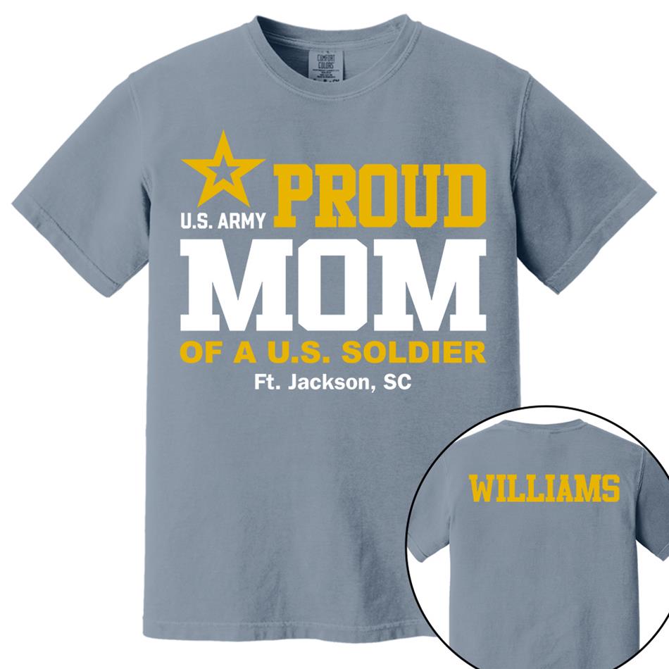 Proud Mom Of A US Soldier Shirt For Proud Mom Dad Custom Graduate Picture Shirt Military Family Matching Shirt H2511 Trna