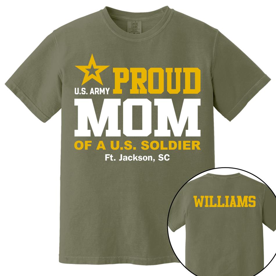 Proud Mom Of A US Soldier Shirt For Proud Mom Dad Custom Graduate Picture Shirt Military Family Matching Shirt H2511 Trna
