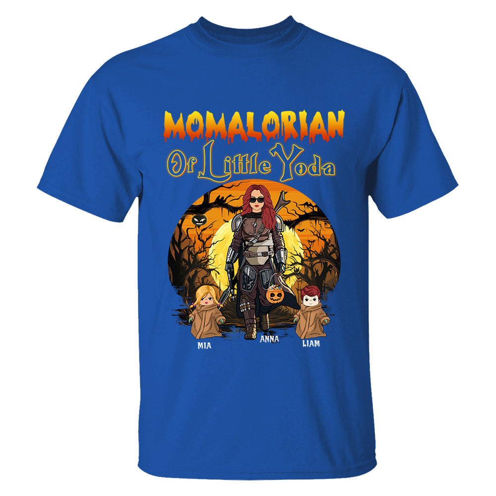 Momalorian Of Little Yoda Personalized Halloween Shirt For Dad Mom