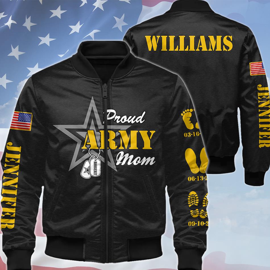 Proud Army Mom Dad Custom Graduation Date All Over Print Shirt Hoodie Gift For US Military Mom Dad Graduation Day Proud Shirt H2511 Trna
