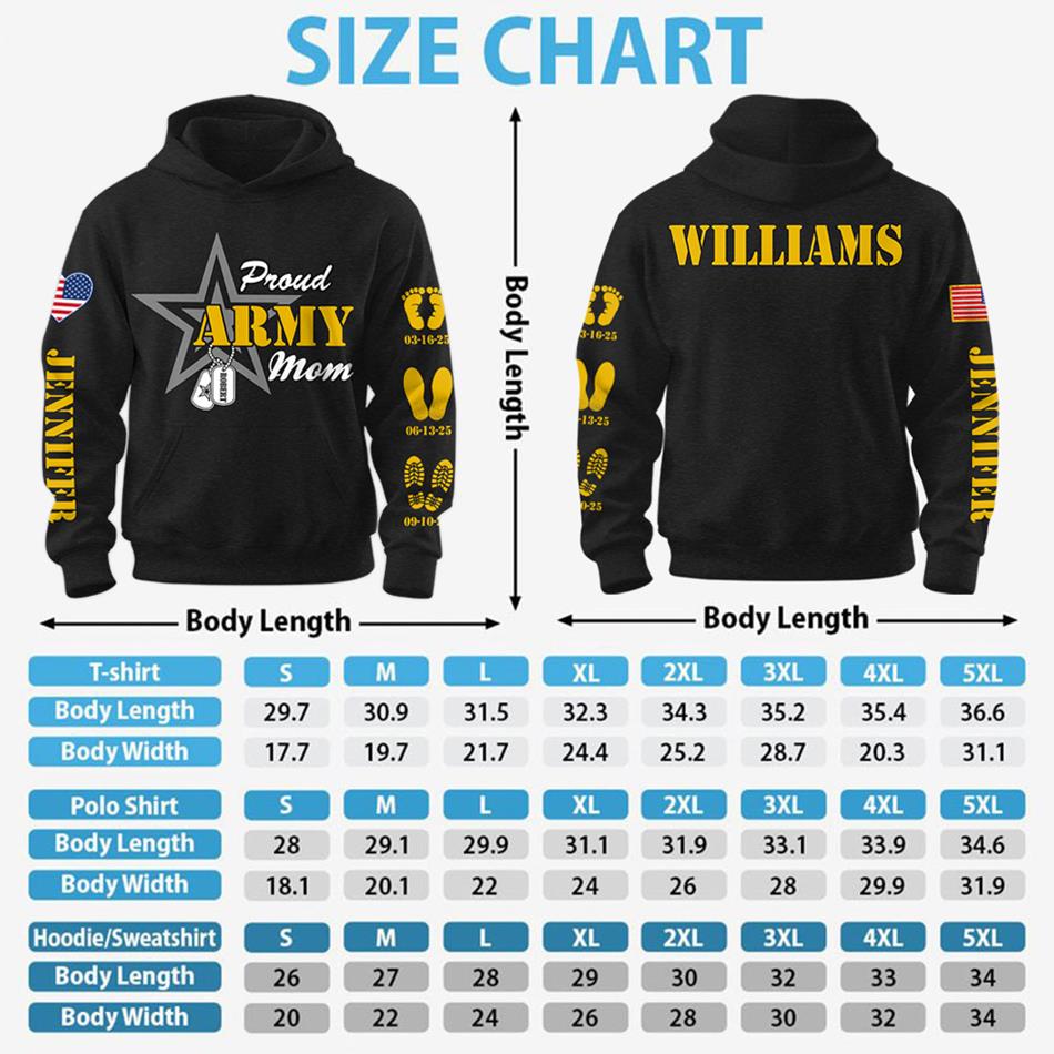 Proud Army Mom Dad Custom Graduation Date All Over Print Shirt Hoodie Gift For US Military Mom Dad Graduation Day Proud Shirt H2511 Trna