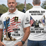 Custom All Branches All Over Print Shirt Memorial Day Never Forget All Gave Some Some Gave All Shirt For Veteran H2511