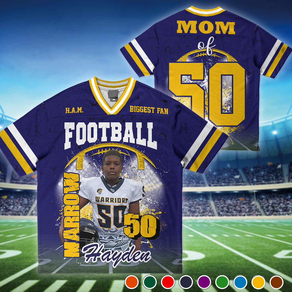 Custom Photo Football Jersey Game Day Shirt Gift For Sport Family H2511