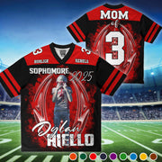 Custom Photo Football Jersey Shirt For Football Family Game Day Shirt H2511