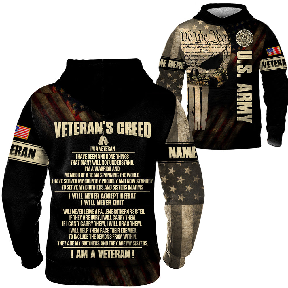 Veteran's Creed All Over Print Shirt For Veteran H2511