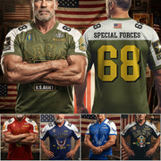 Limited Football Jersey Custom For US Military Veteran Dad Grandpa H2511