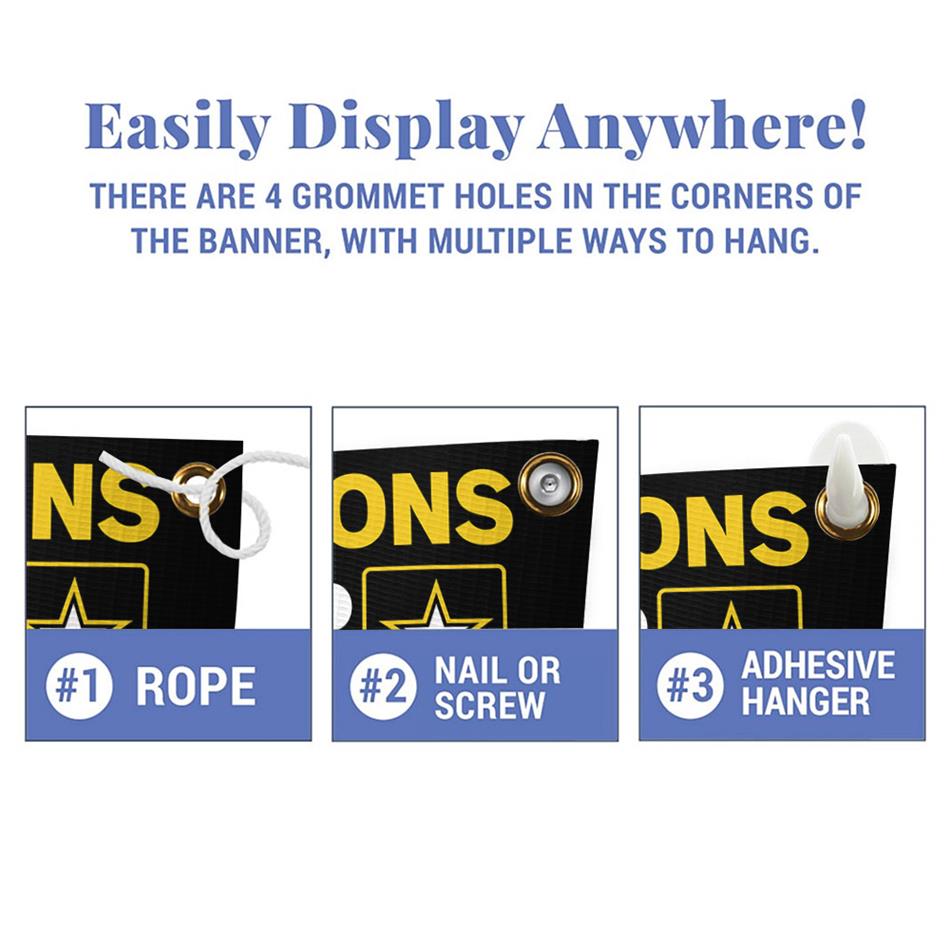 U.S. Army Graduation Banner Congratulations Soldier We Are So Proud Of You Custom Congrats Sign for Your Soldier's Big Day H2511