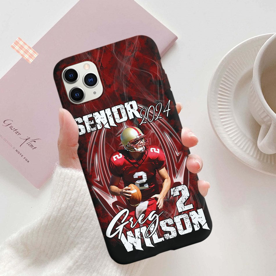 Custom Photo Football Jersey Phone Case For Football Family Game Day Shirt H2511