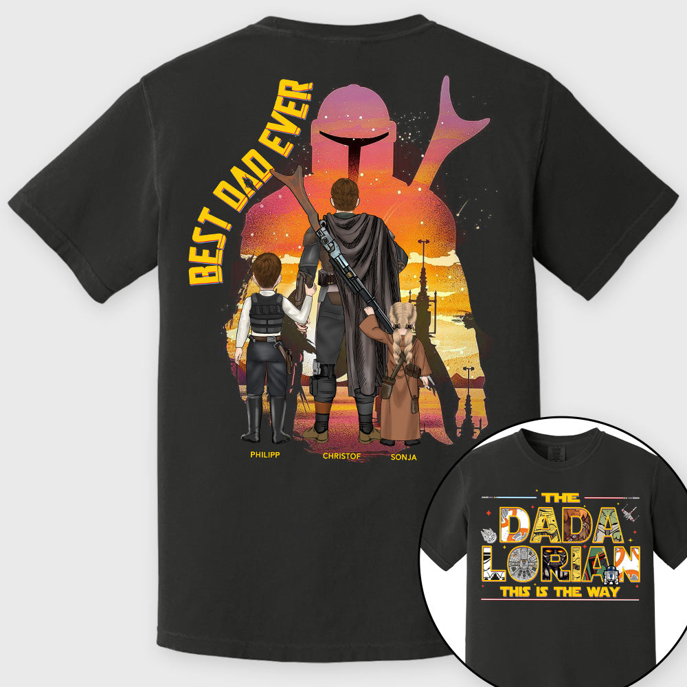The Dadalorian This Is The Way - Personalized Shirt Custom Nickname With Kids Gift For Dad 2026 Vrs2 T1807 Pt99