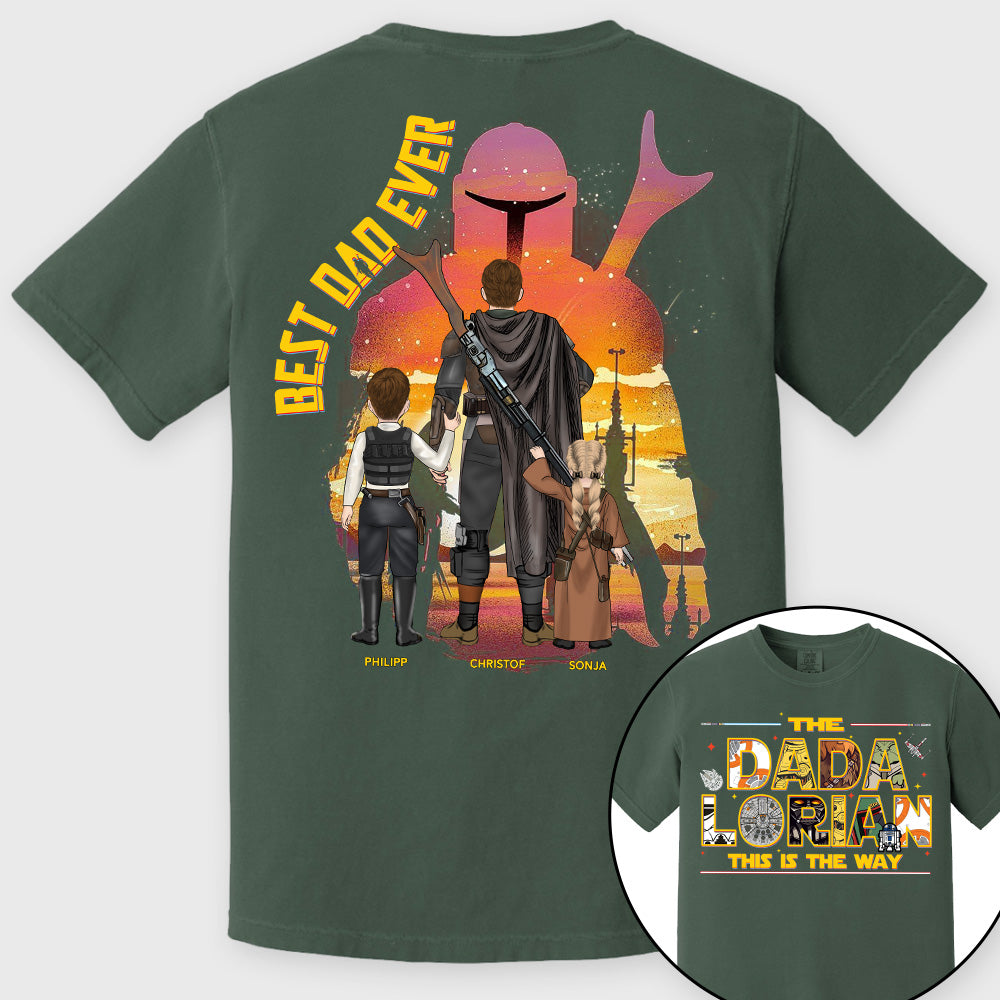 The Dadalorian This Is The Way - Personalized Shirt Custom Nickname With Kids Gift For Dad 2026 Vrs2 T1807 Pt99