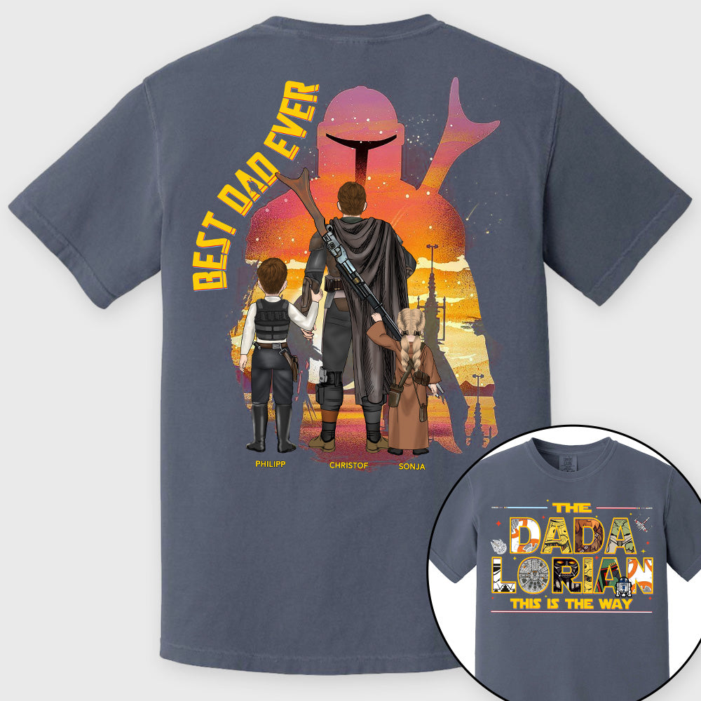 The Dadalorian This Is The Way - Personalized Shirt Custom Nickname With Kids Gift For Dad 2026 Vrs2 T1807 Pt99
