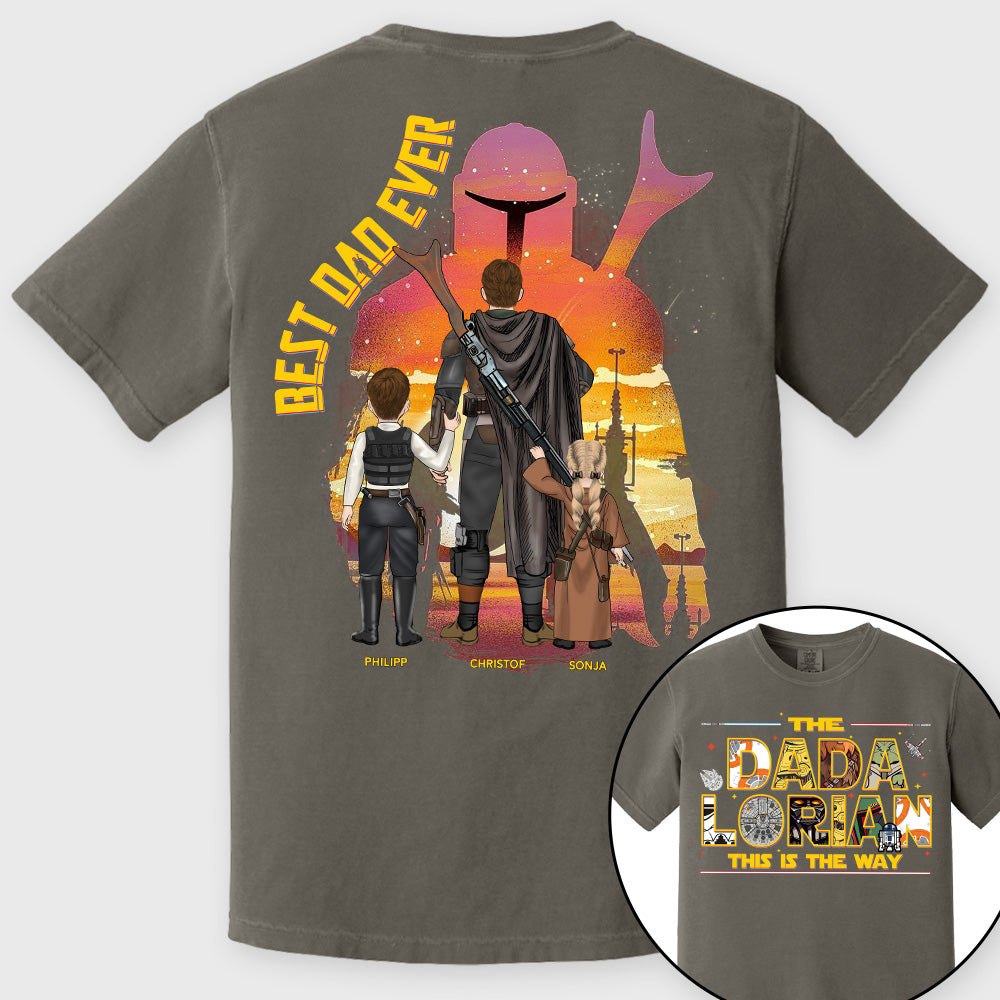 The Dadalorian This Is The Way - Personalized Shirt Custom Nickname With Kids Gift For Dad 2026 Vrs2 T1807 Pt99