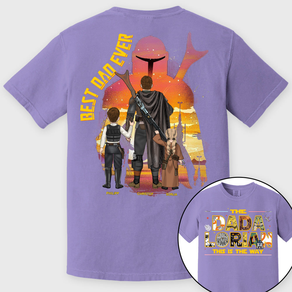 The Dadalorian This Is The Way - Personalized Shirt Custom Nickname With Kids Gift For Dad 2026 Vrs2 T1807 Pt99