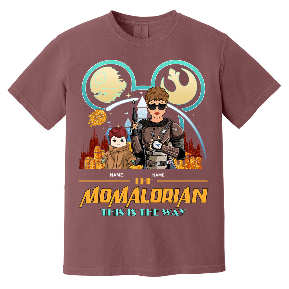 The Momalorian This Is The Way - Personalized Shirt For Mom - Mother’s Day Gift
