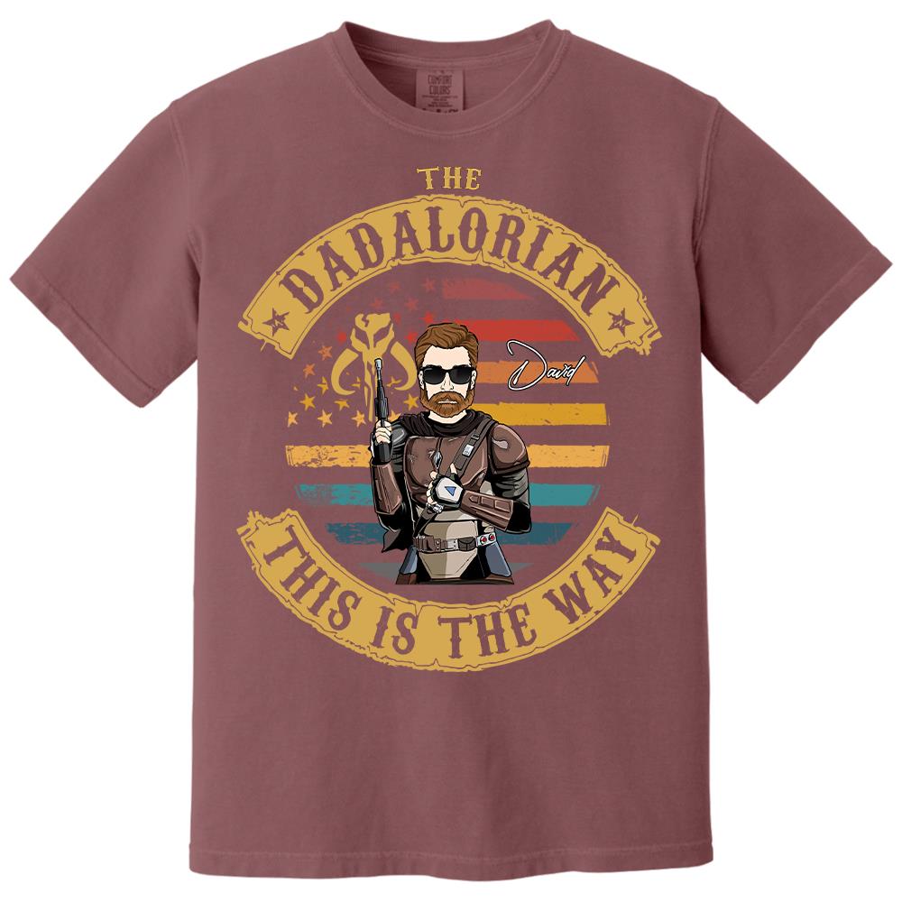 The Dadalorian This Is The Way - Personalized Shirt Custom Nickname Gift For Dad T1807 Hv01
