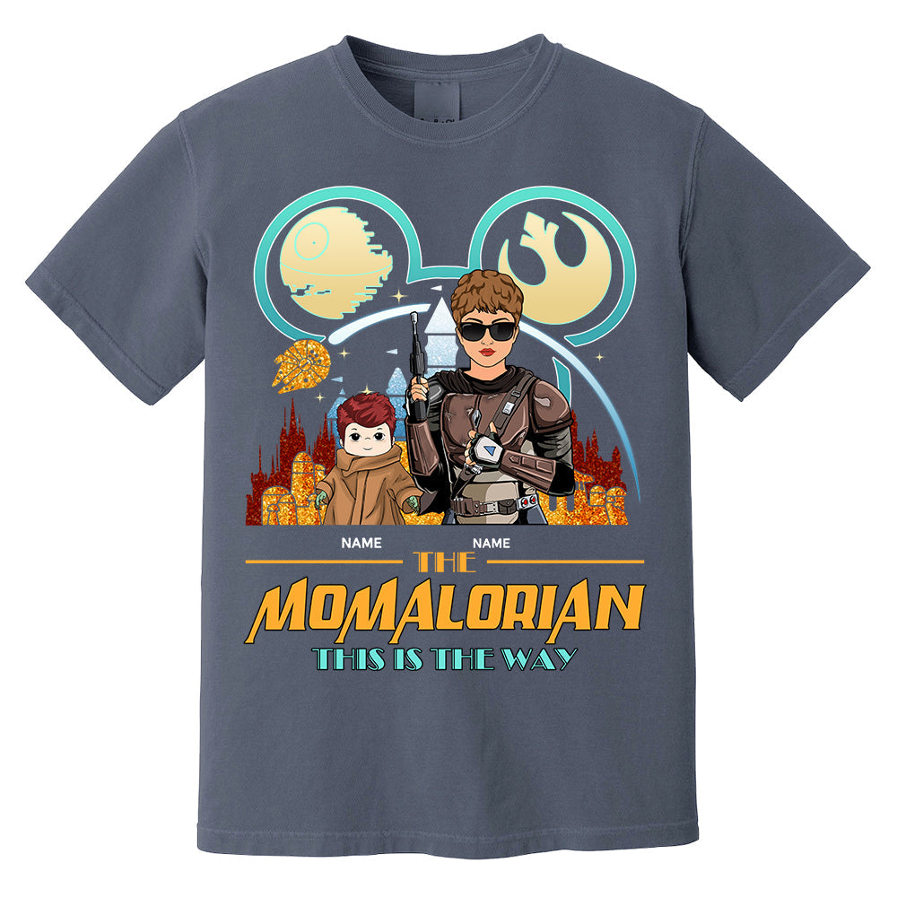 The Momalorian This Is The Way - Personalized Shirt For Mom - Mother’s Day Gift