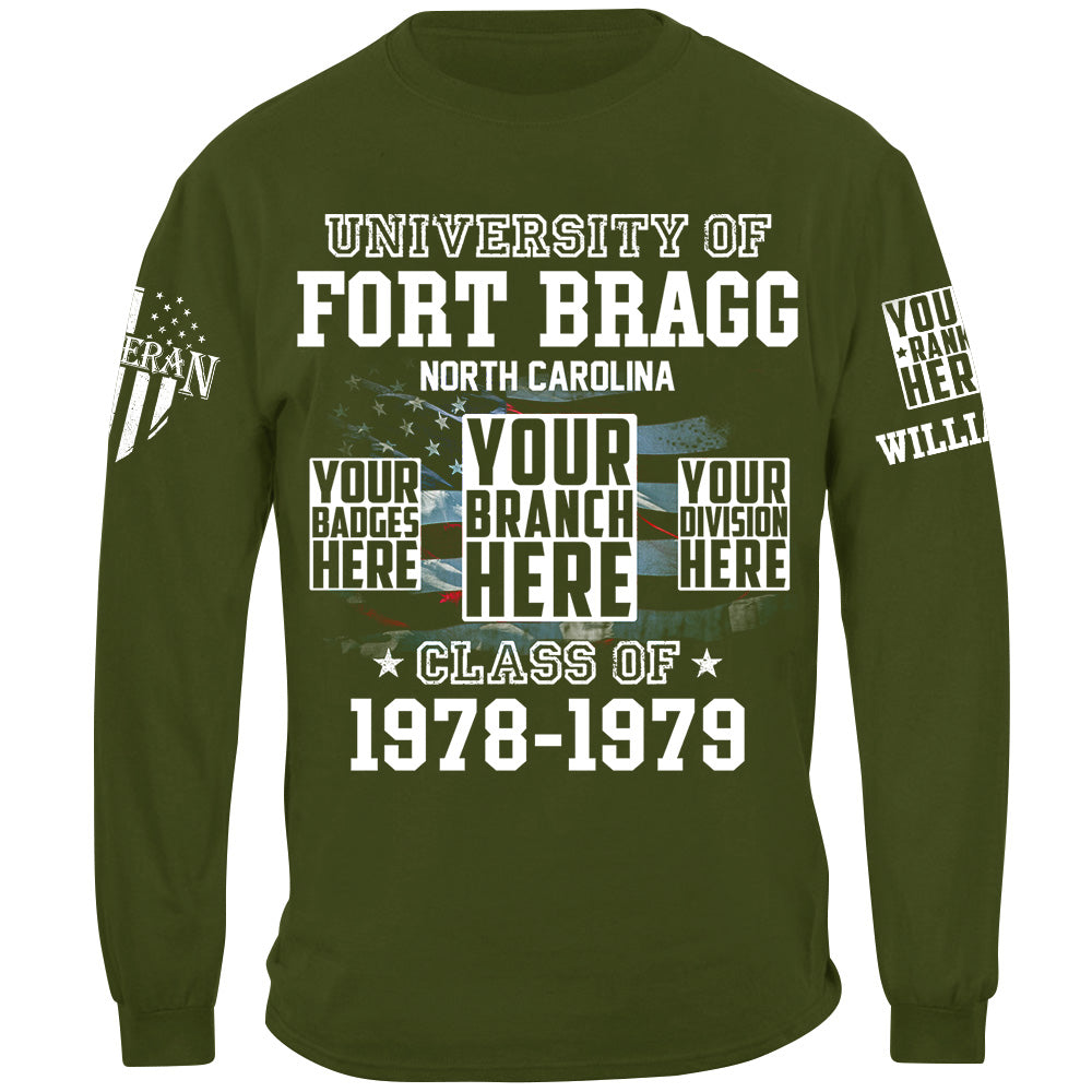 University Of Military Base Custom Year Division Badges Shirt For Veteran H2511
