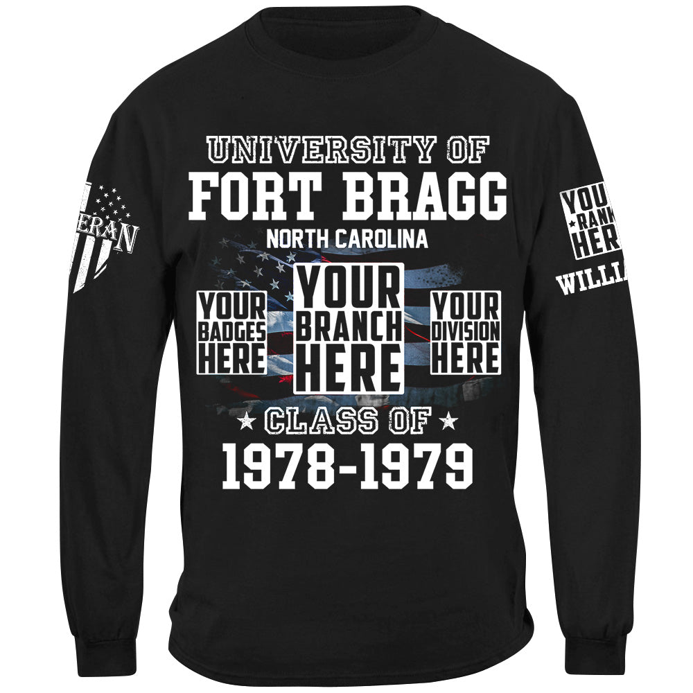 University Of Military Base Custom Year Division Badges Shirt For Veteran H2511