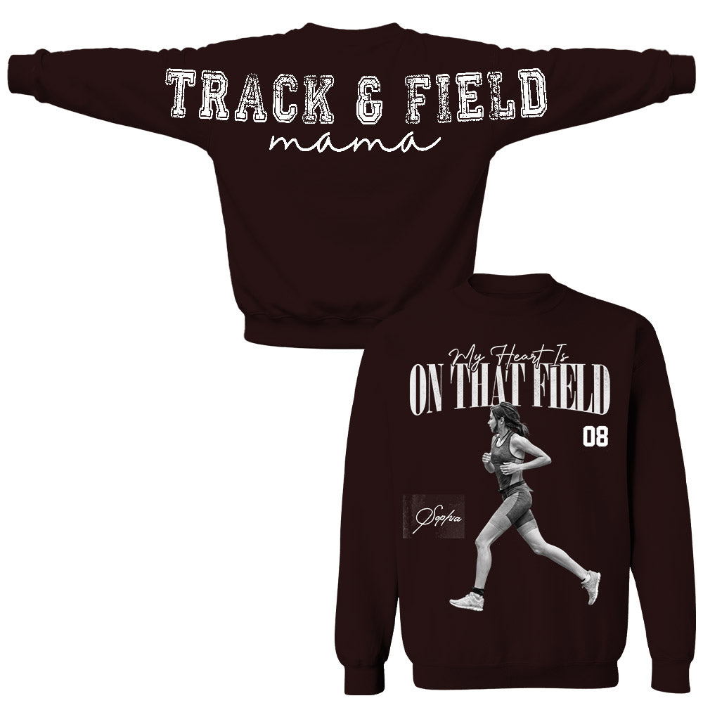 Personalized I'll Always Be Your Biggest Fan Shirt, Custom Player Photo & Number Shirt, Track and Field Mom Gift T1807 Nh00