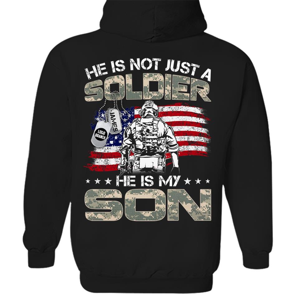 He Is Not Just A Soldier He Is My Son Proud Army Military Family Shirt US Army Graduration Shirt Big Day Shirt H2511