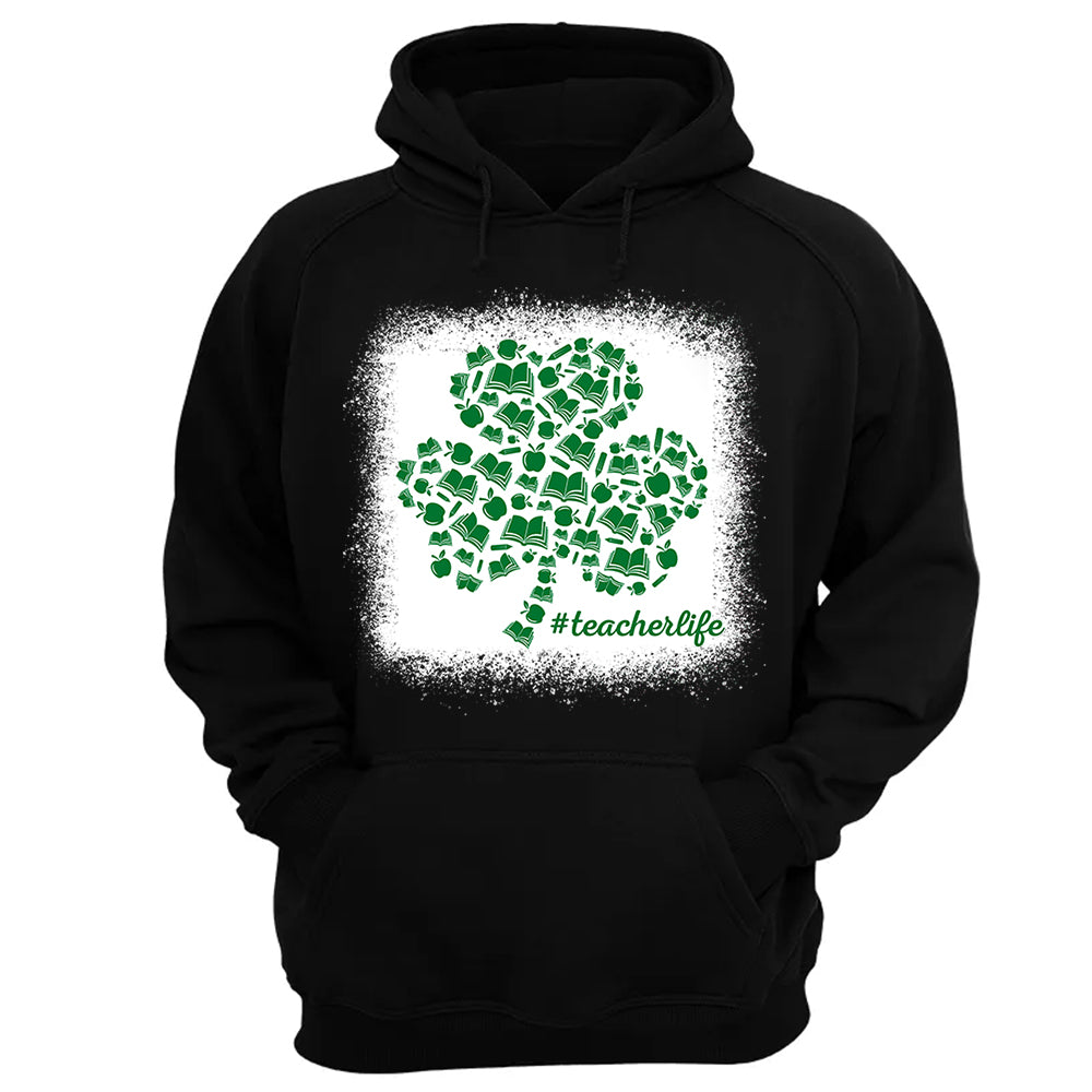 Shamrock Books Apple Pencil Teacher Element T-Shirt Patrick Day Teacher Life Vr2 H2511 Do99