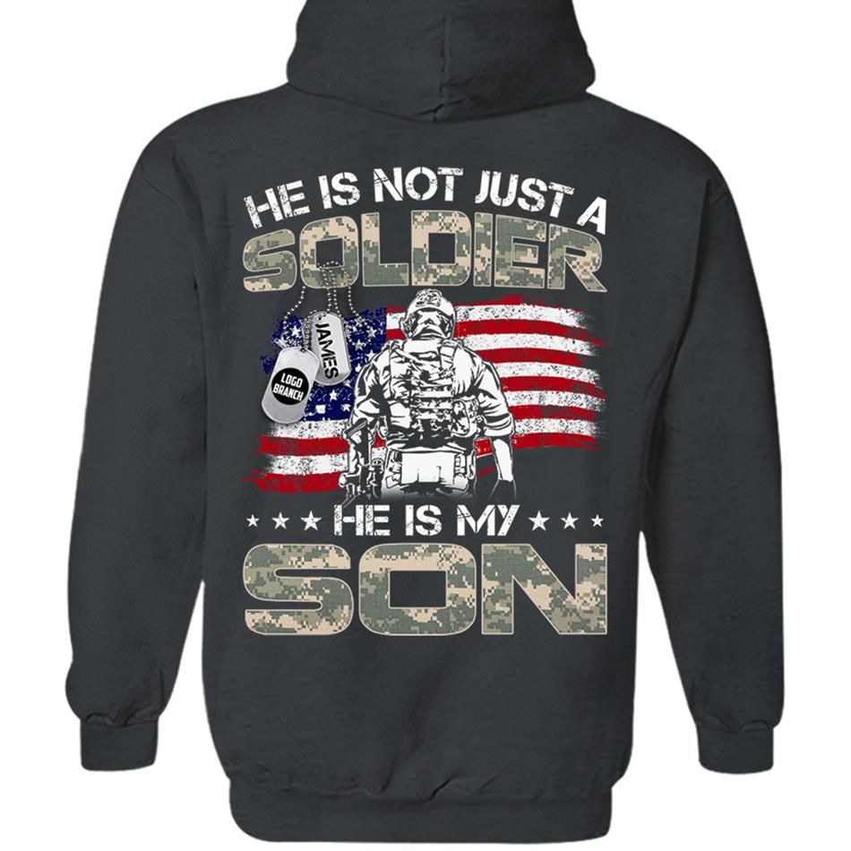 He Is Not Just A Soldier He Is My Son Proud Army Military Family Shirt US Army Graduration Shirt Big Day Shirt H2511