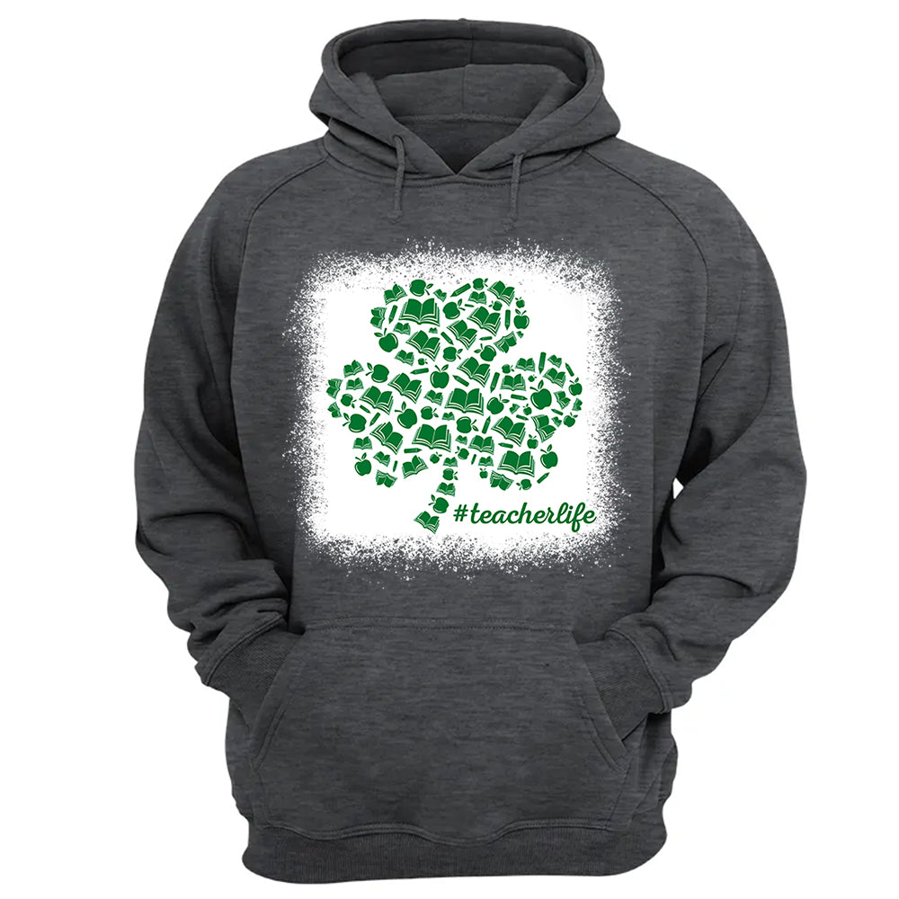 Shamrock Books Apple Pencil Teacher Element T-Shirt Patrick Day Teacher Life Vr2 H2511 Do99