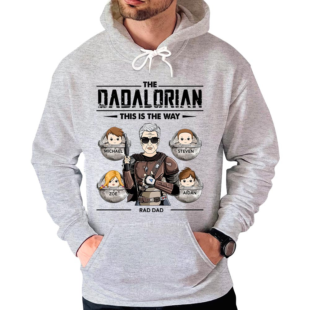 Personalized The Dadalorian This Is The Way T-Shirt Gift For Dad Grandpa Papa